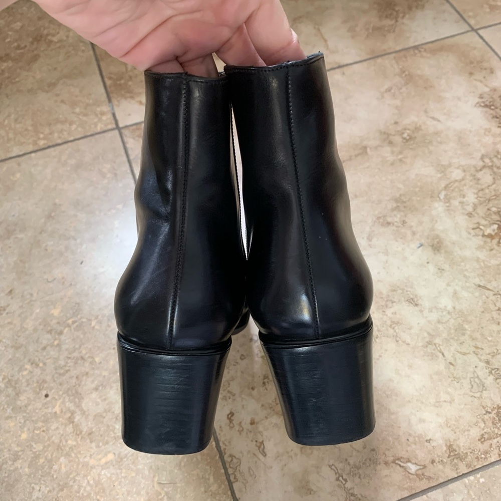 VIA SPIGA square toe leather ankle boots size 7.5 womens - Picture 4 of 6
